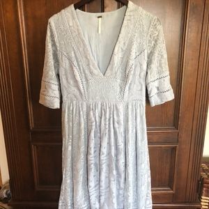 Free People Boho Lace Midi Dress
